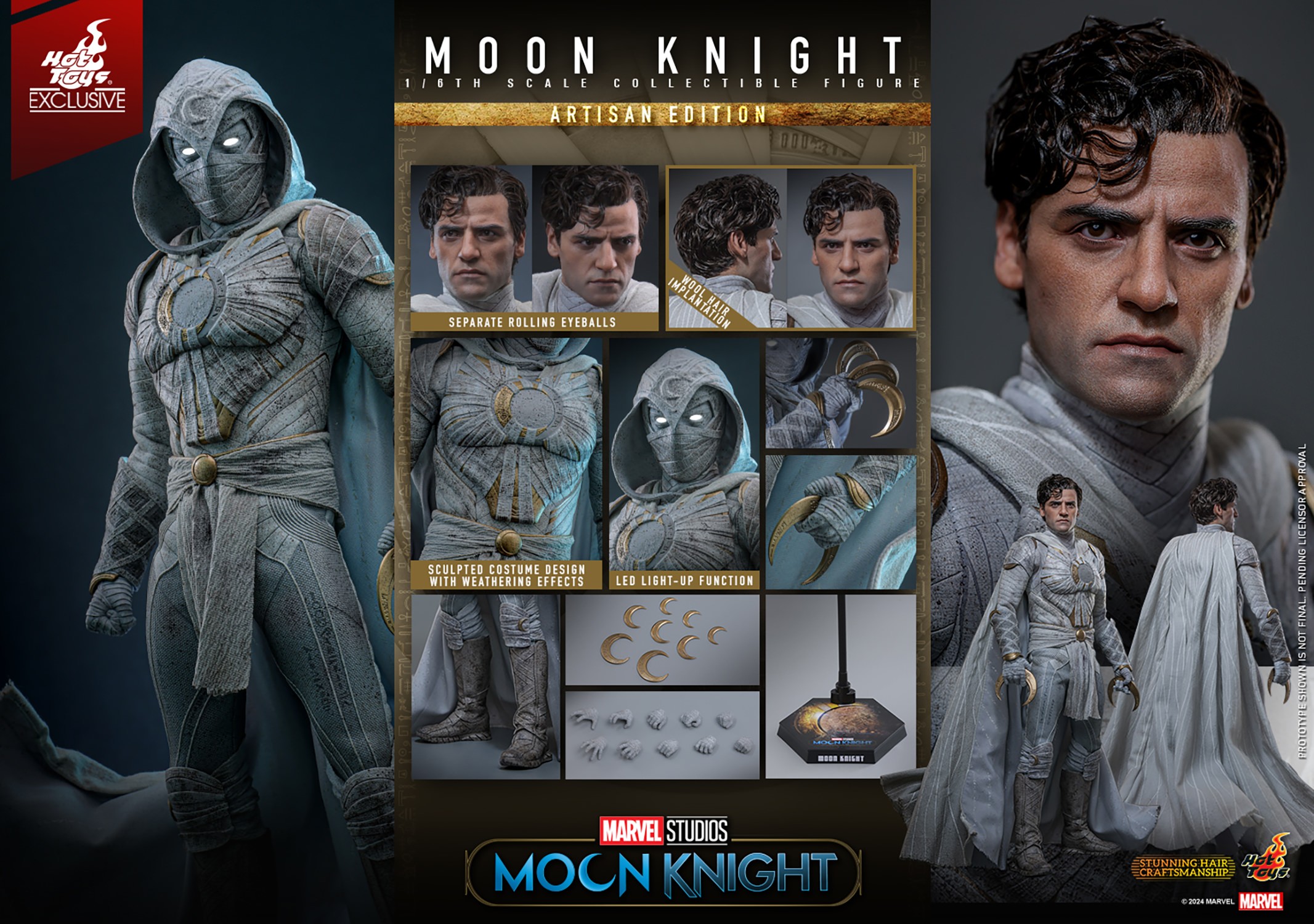 Moon Knight (Artisan Edition) Sixth Scale Figure by Hot Toys