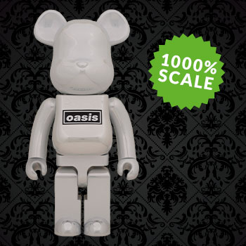Be@rbrick Oasis White Chrome 1000% Collectible Figure by Medicom
