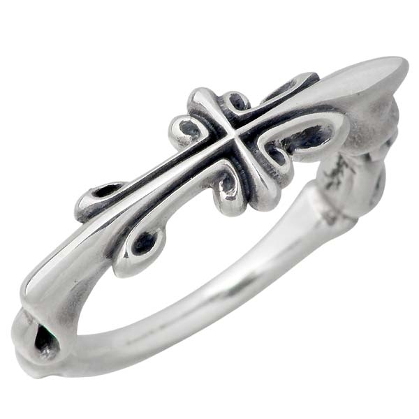 K-SMITH(ケースミス) クロス シルバー リング レディース ピンキー