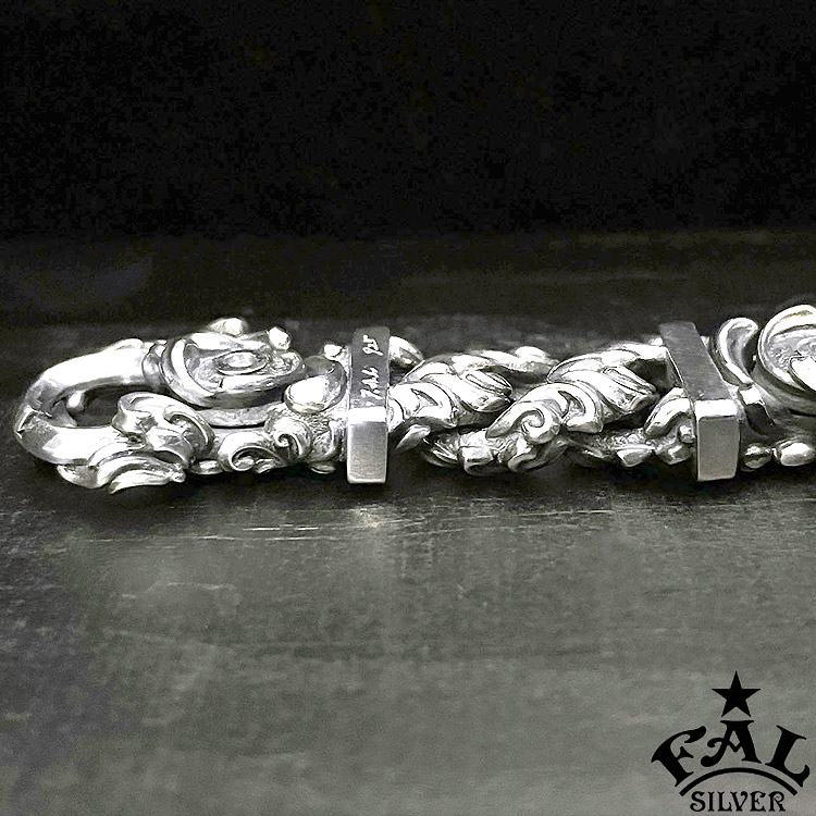 エフエーエル F.A.L FAL シルバー キーチェーン アラベスク リーフ