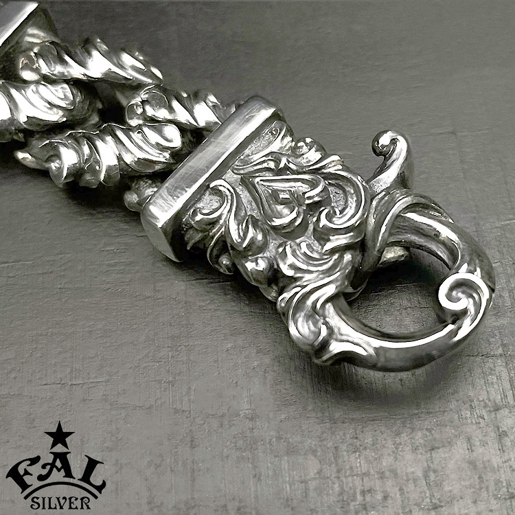 エフエーエル F.A.L FAL シルバー キーチェーン アラベスク リーフ