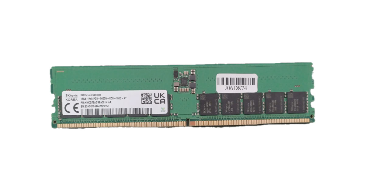 SK Hynix 16GB 5600MHz DDR5 PC5-44800 ECC Unbuffered