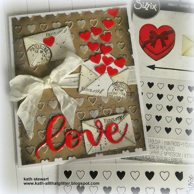 Tim Holtz Sizzix Love Notes Sidekick Dies and Texture Fade 666860