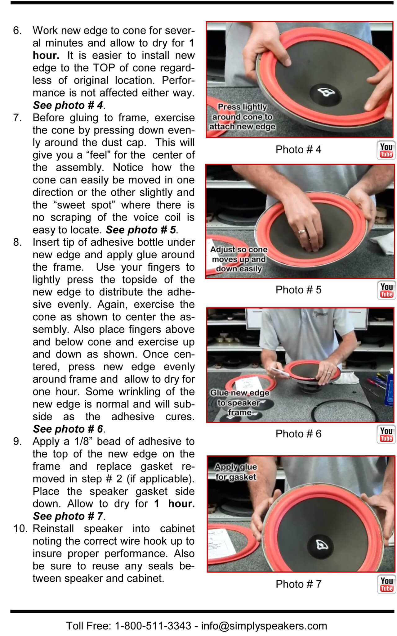 Cerwin Vega Speaker Foam Edge Repair Kit, 15