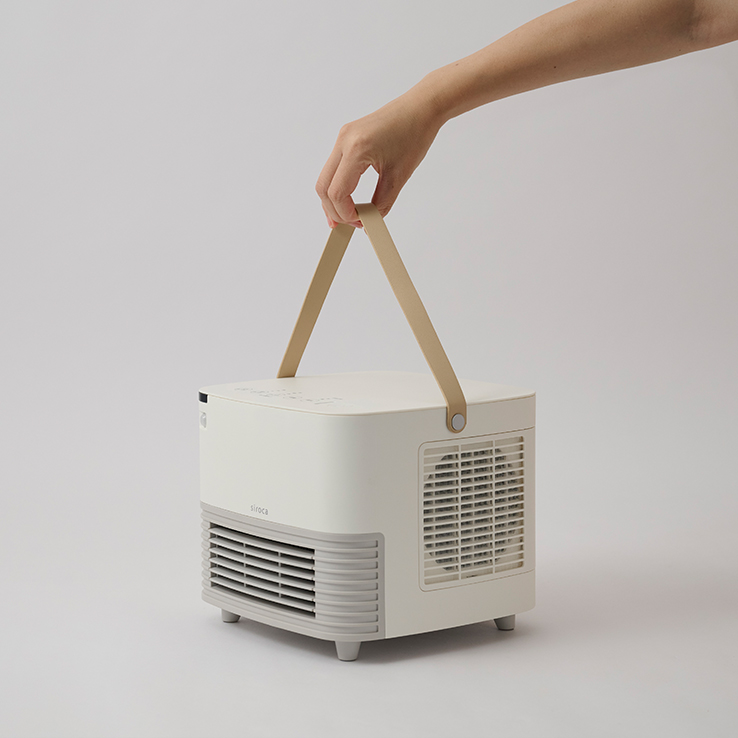 人感センサー付き セラミックファンヒーター ポカ CUBE ｜シロカ