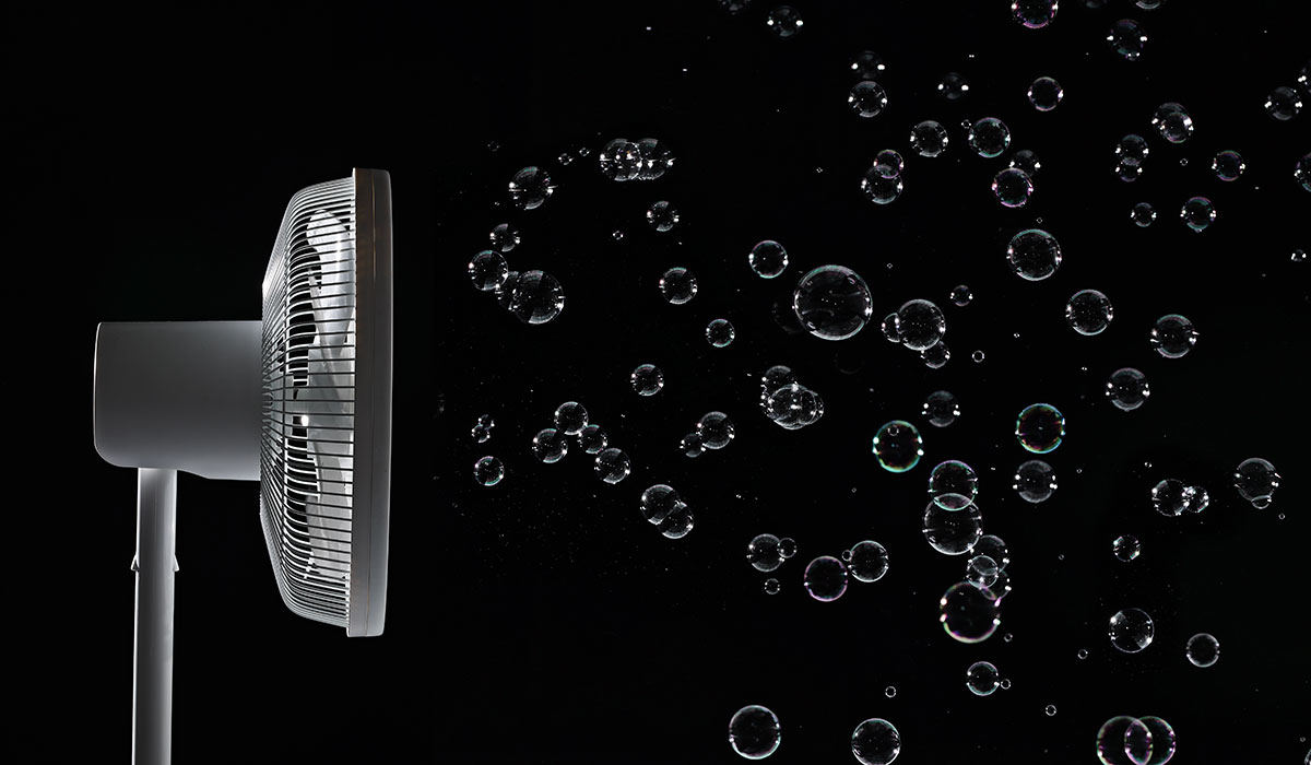 DC 音声操作 サーキュレーター扇風機 ポチ扇｜シロカ