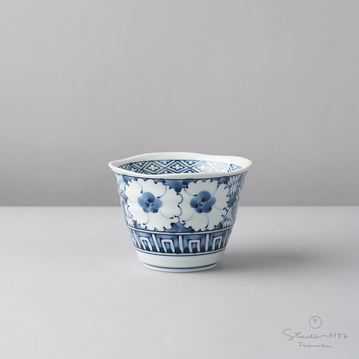 波佐見焼 染付 南蛮図 フリーカップ 280ml 高山陶器の通販｜Studio1156