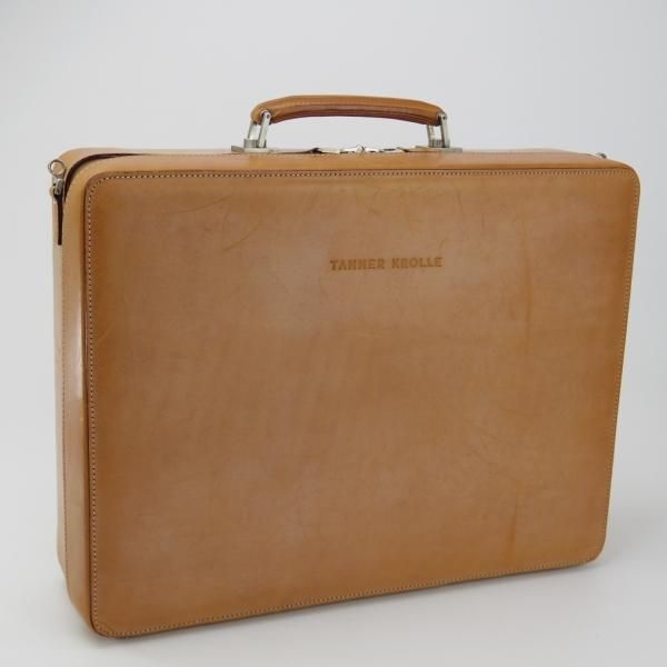 タナークロール【ブライドルレザー/ソフト・アタッシュケース/薄茶