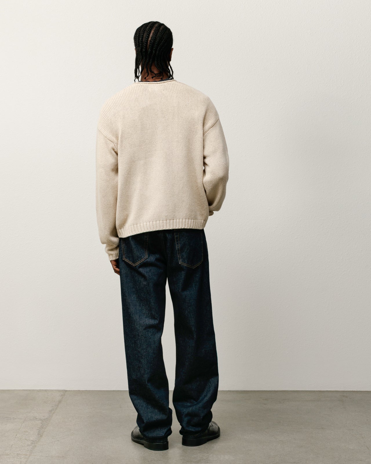 Roll V Neck Sweater – Oatmeal | Tops & Knits | Stüssy