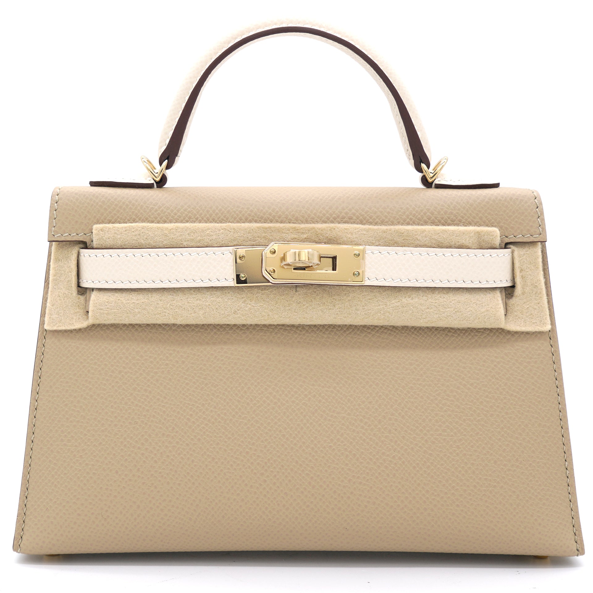 Hermes Epsom Horseshoe Mini Kelly Sellier 20 Craie Trench – STYLISHTOP