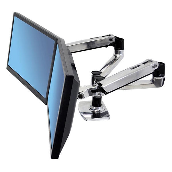 Ergotron LX Dual Side by Side Monitor Arm – Standing Desk Nation