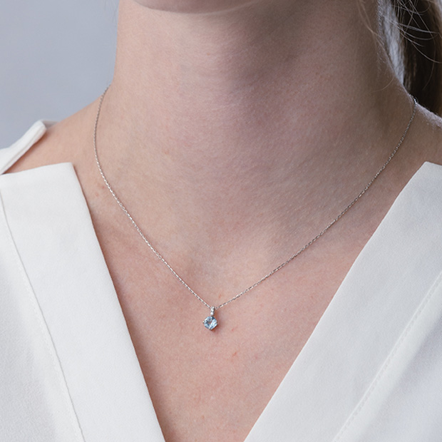 AQUAMARINE NECKLACE(2XN0478)Pt950 ネックレス｜スタージュエリー公式