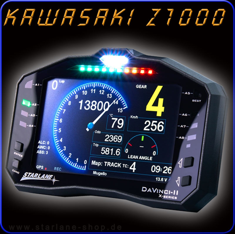 Kawasaki Dashboard Z1000, Bj. 2007 - 2013