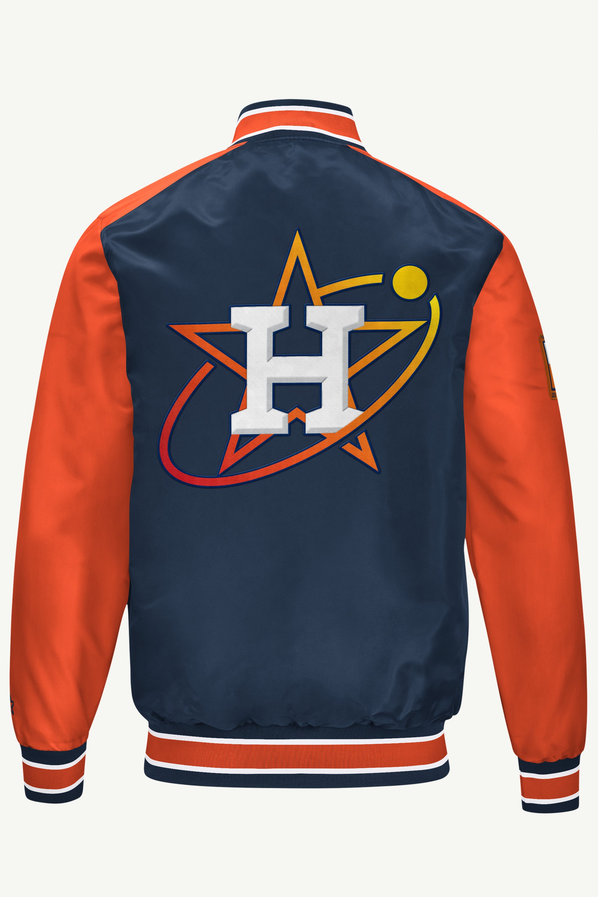 Mens Houston Astros Satin Varsity Jacket | MLB | Starter