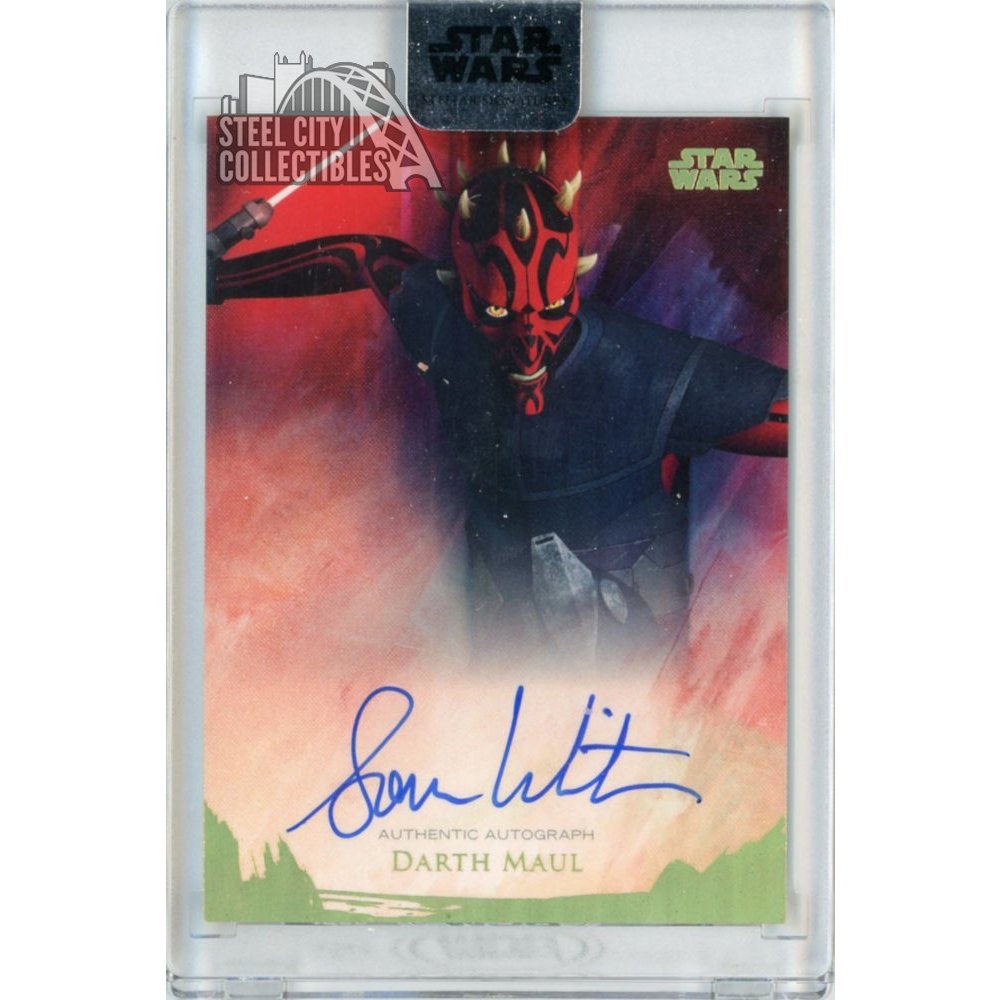 Sam Witwer Darth Maul 2018 Topps Star Wars Stellar Signatures