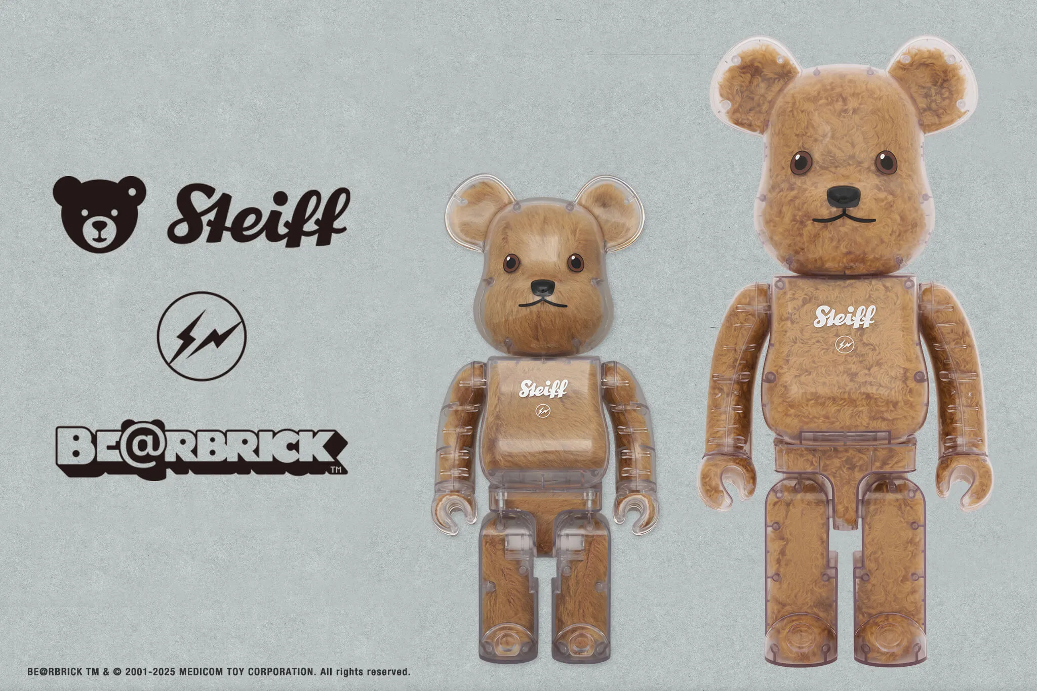 Steiff BE@RBRICK fragment 400％、Steiff BE@RBRICK fragment 1000