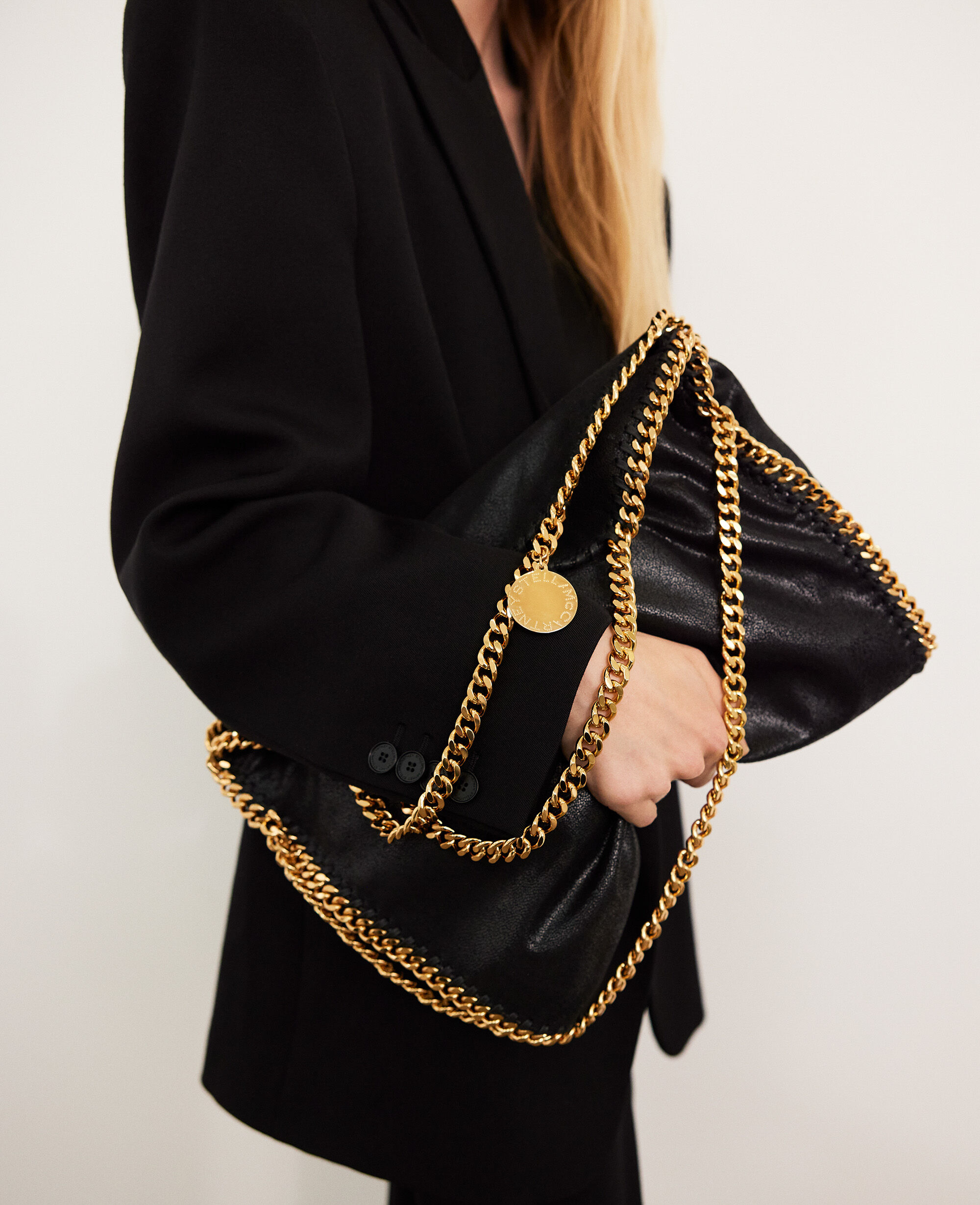 Women ブラック ファラベラ フォールドオーバー トートバッグ | Stella