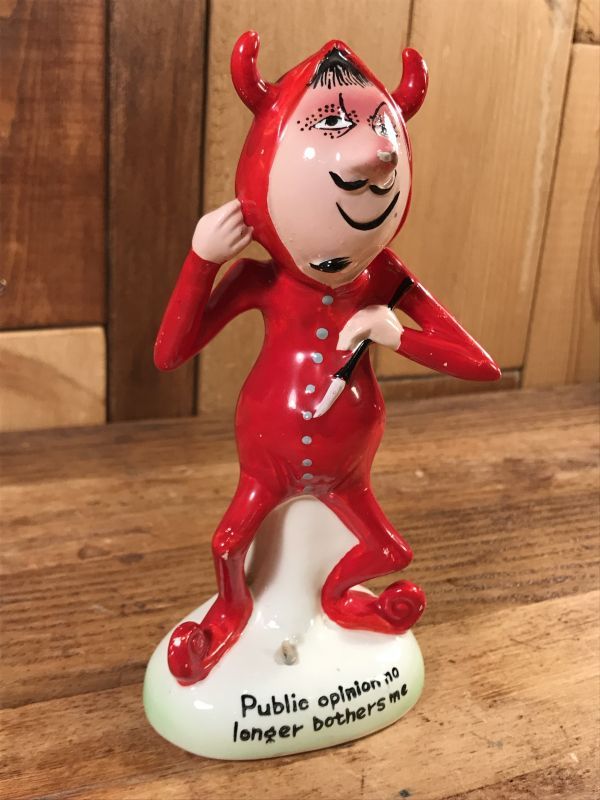 Red Devil Message Ceramic Doll レッドデビル ビンテージ セラミック