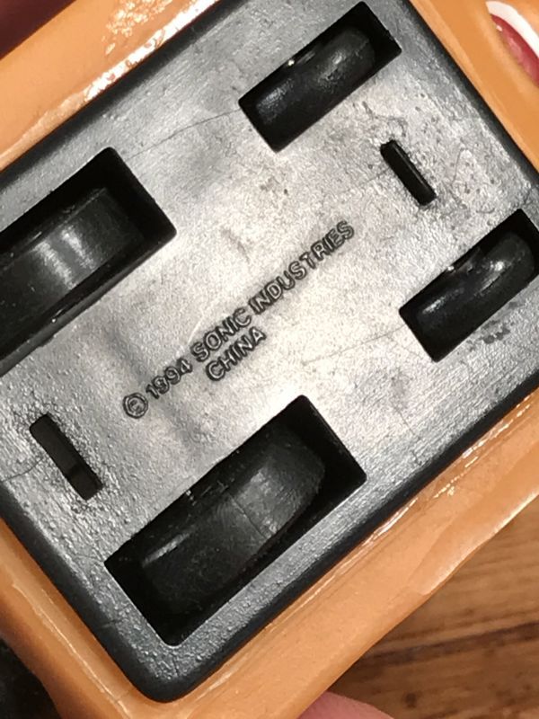 Sonic Drive-In Brown Bag Bowlers “Blue Ball On Head” Meal Toy