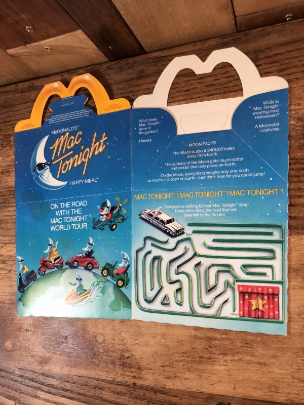 McDonald's “Mac Tonight” Happy Meal Box マクドナルド ビンテージ