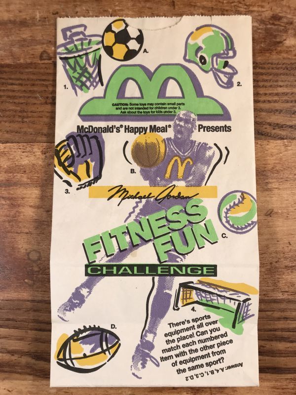 McDonald's “Michael Jordan” Happy Meal Paper Bag マクドナルド