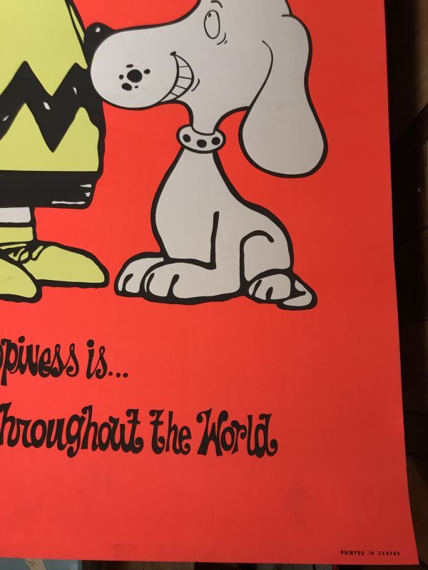 70'sヴィンテージポスタースヌーピーsnoopy ピーナッツ
