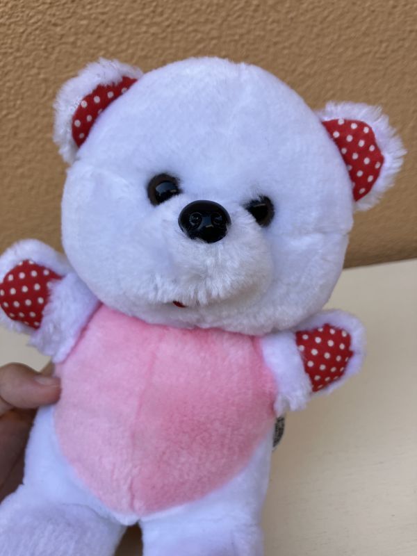 Top Toys Dots Bear くま ビンテージ ぬいぐるみ テディベア シロクマ