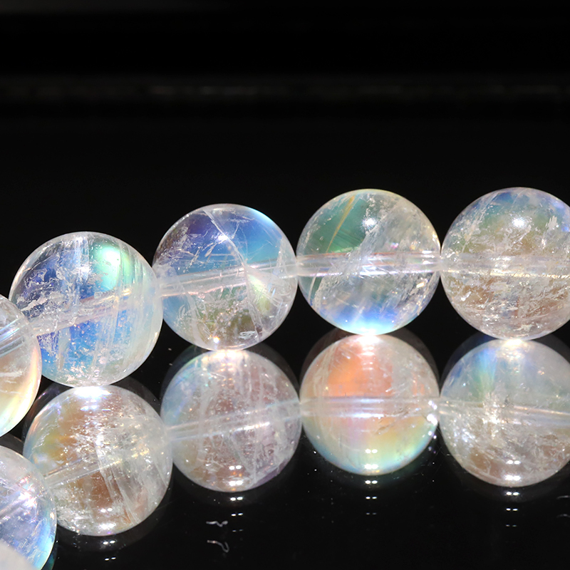 ブレス ホワイトラブラドライト(レインボームーンストーン