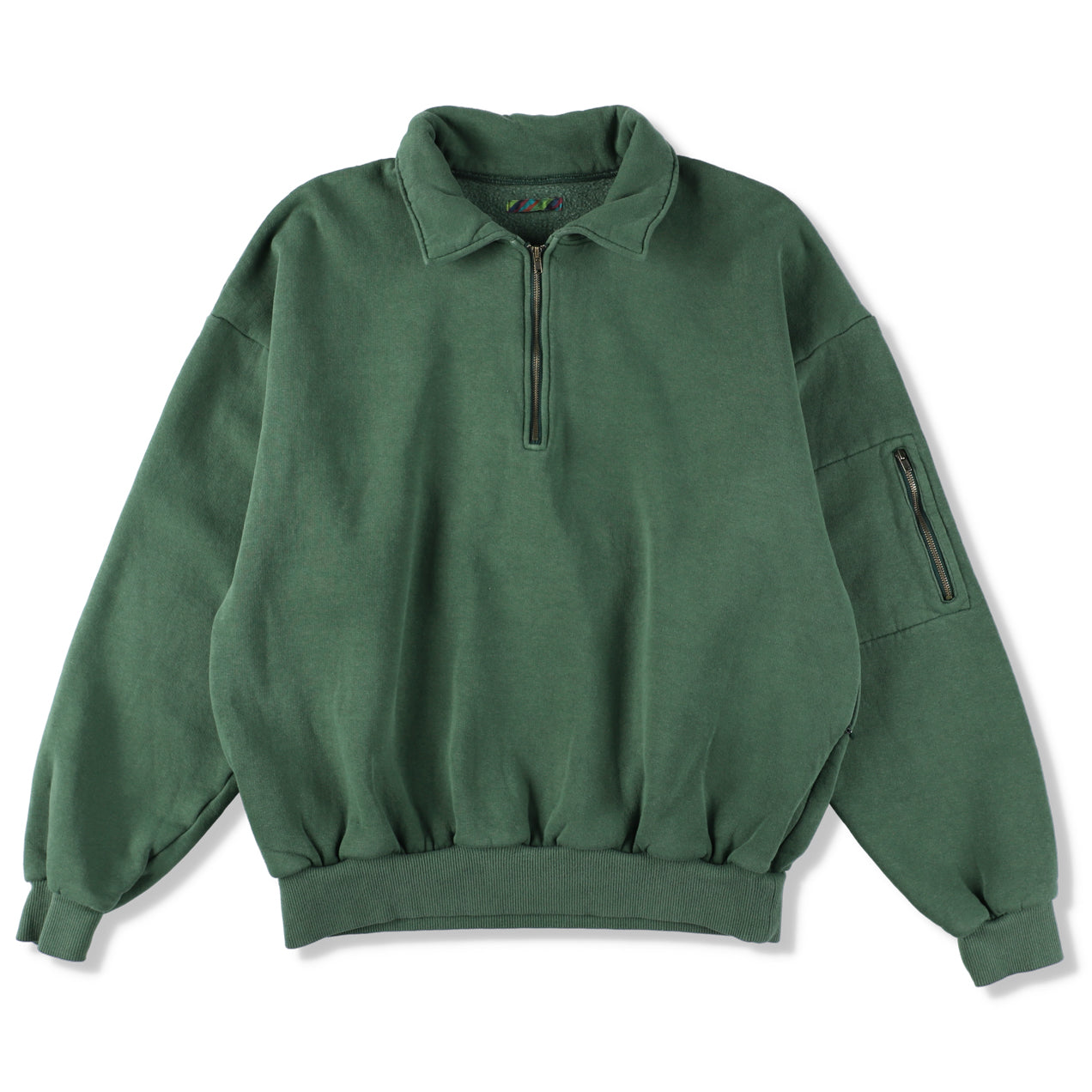 PIGMENT DYED ZIP SWEATSHIRT | is-ness online shop | イズネス