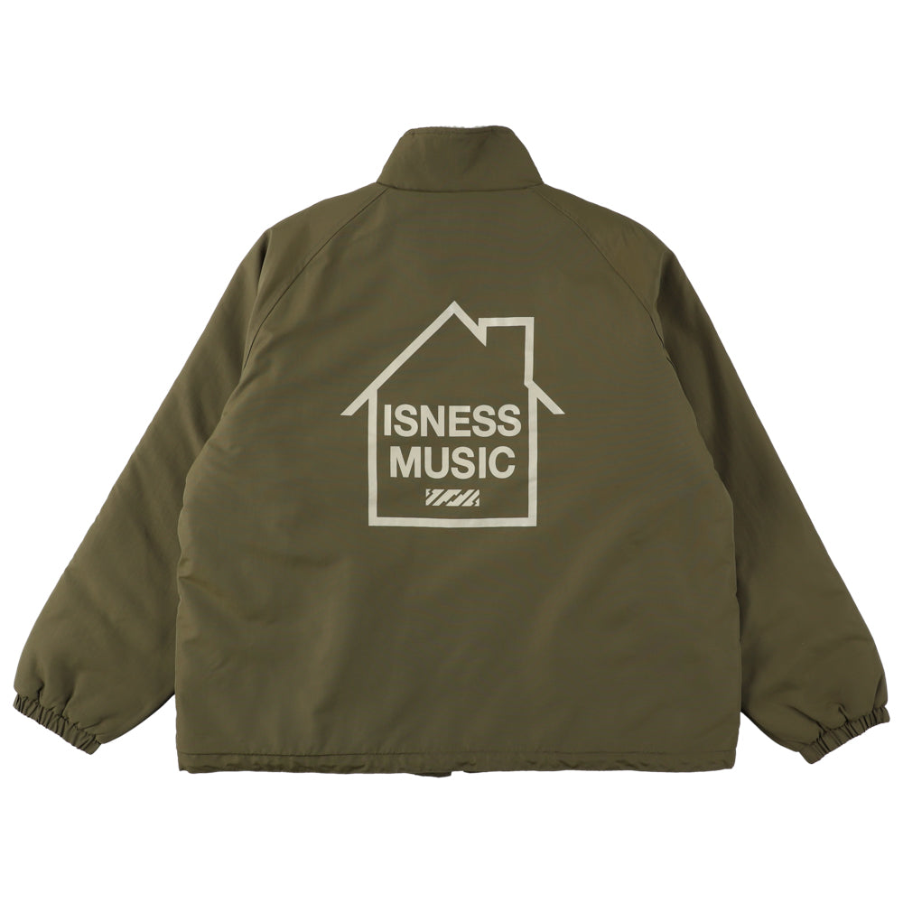ISNESS MUSIC REVERSIBLE FLEECE JACKET | is-ness online shop