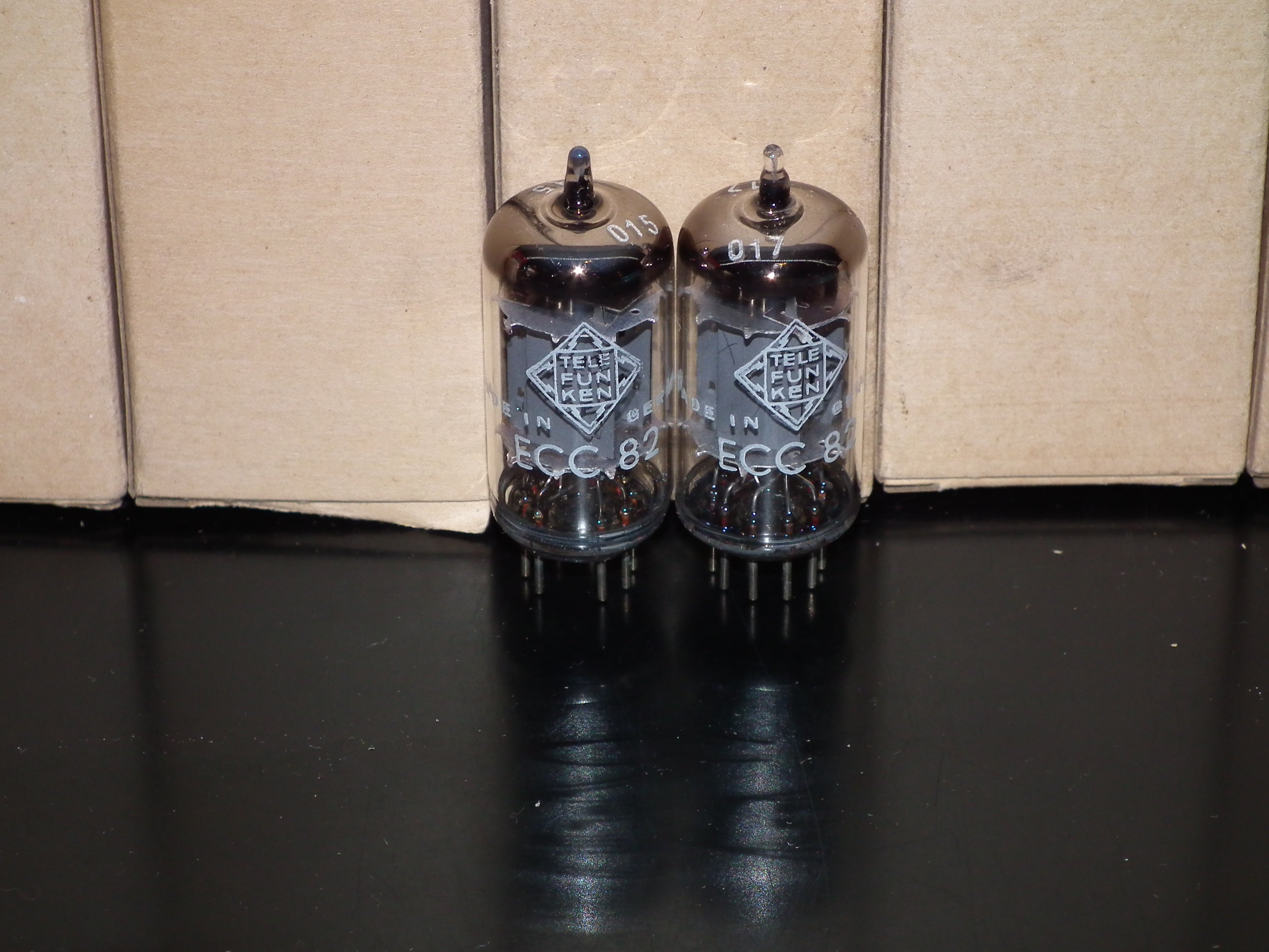 Platinum Matched Pair ECC82 Telefunken Berlin Smooth Anodes 12AU7