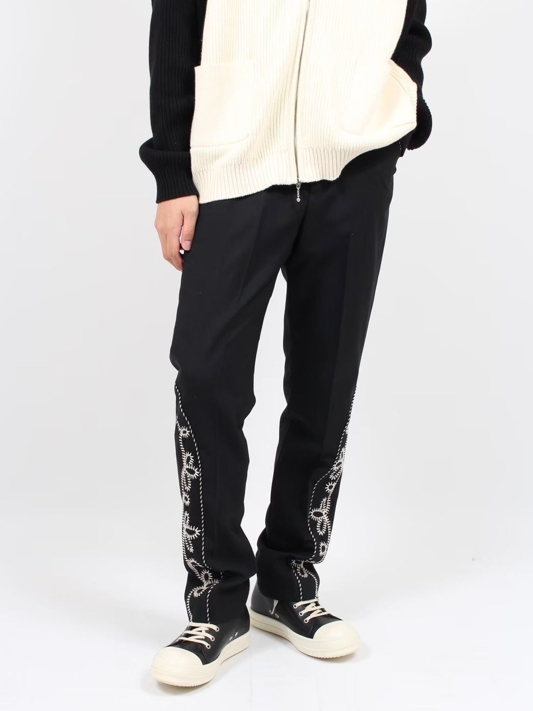 RICK OWENS - 【26SS】カーフレザー ハイカット スニーカー ラモーンズ