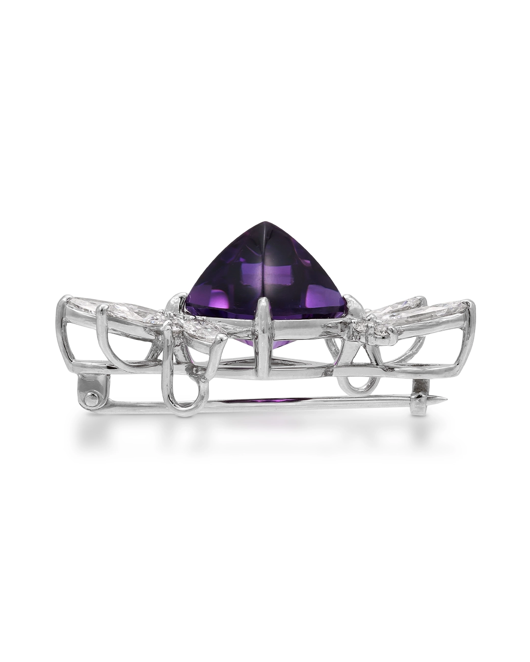アメシスト ダイヤモンドブローチ | SUWA | 『 紫の復権 』コレクション