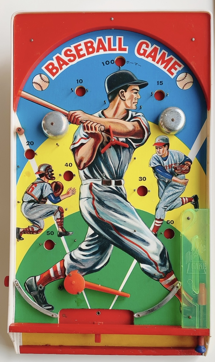 昔のピンボールゲームのスコアー板【昭和レトロコンバット】