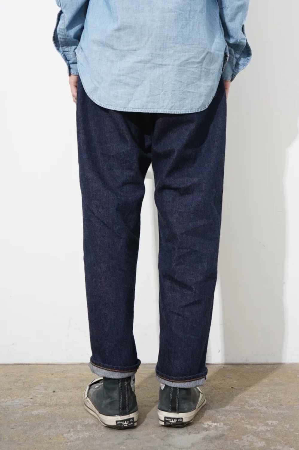 ordinary fits 108 loose ankle denim indigo one wash – www.sublime.bz