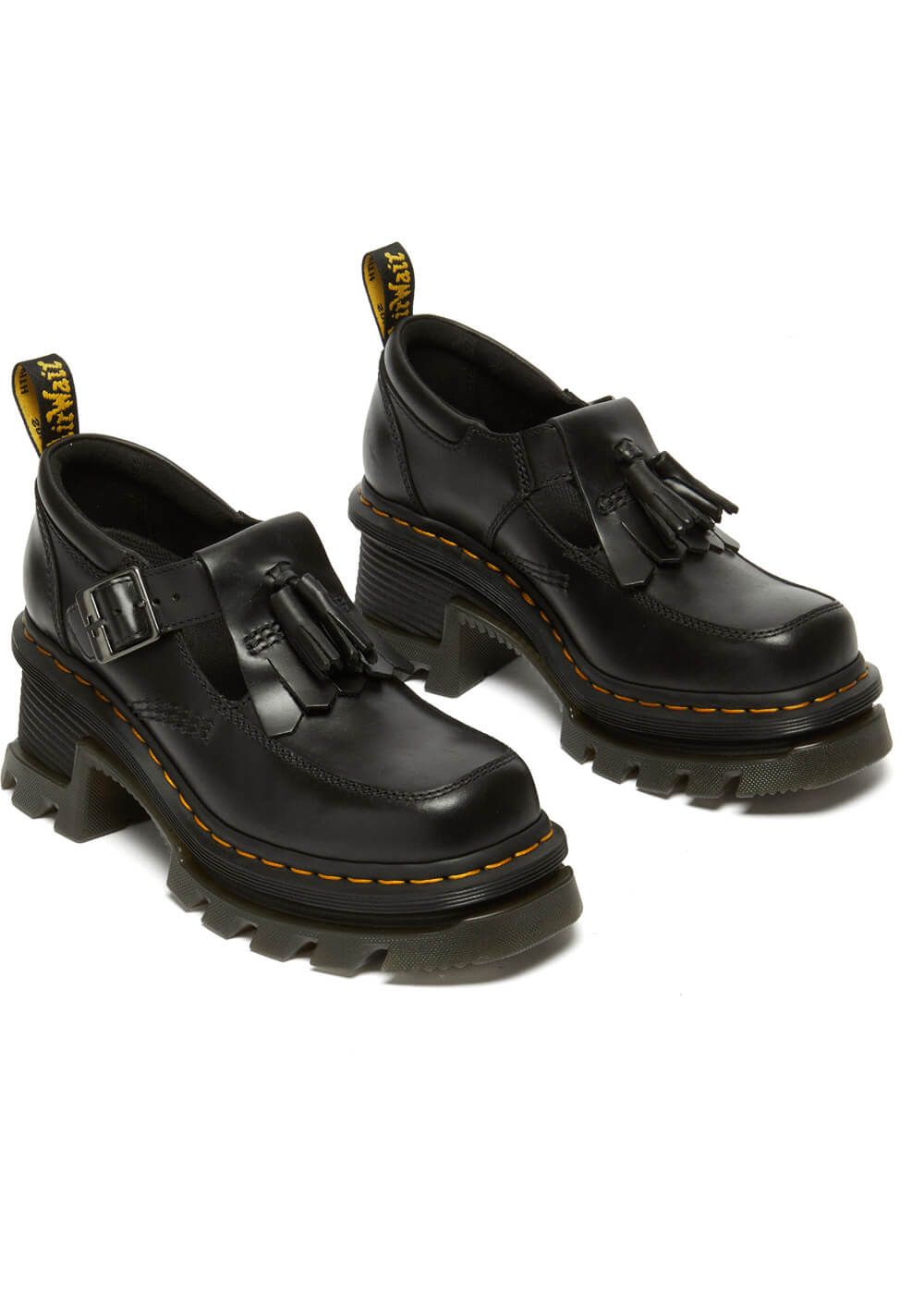 Dr. Martens Corran Atlas Leather Mary Jane Pumps Black - www