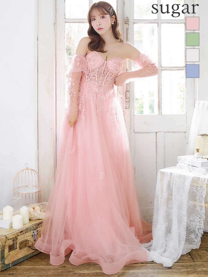 Lサイズあり【JEAN MACLEAN/ジャンマクレーン】ビーズ刺繍/ レース