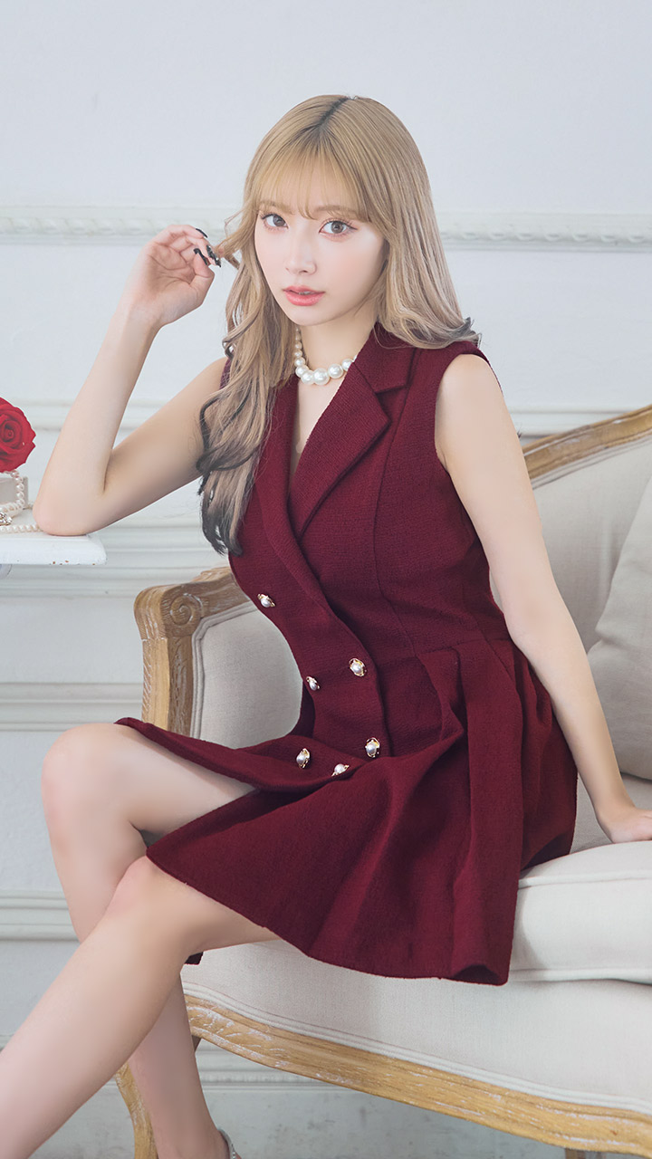 CHANEL BOUTIQUE 赤 リブ編み ホルターネック キャミソール CHANEL