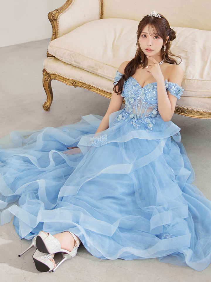 JEAN MACLEAN/ジャンマクレーン】立体フラワー/ シアー/ オフショル