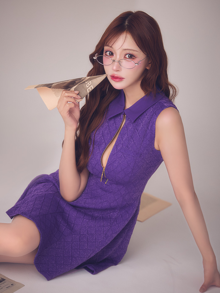 XSサイズあり【ROBE de FLEURS/ローブドフルール】襟付き/ シンプル