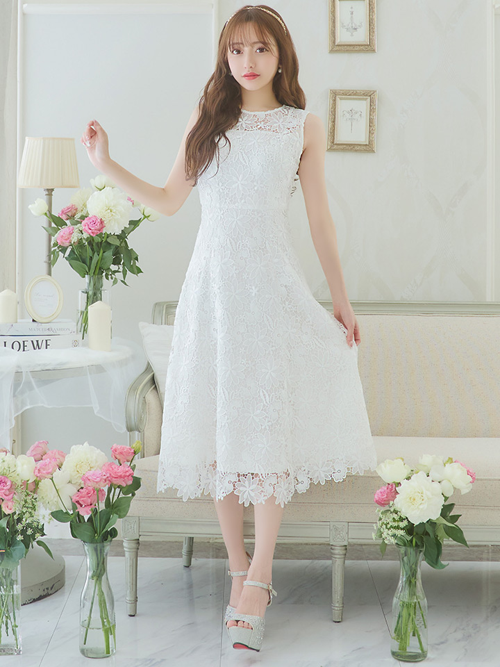 XS-Lサイズあり 【GINZA COUTURE/銀座クチュール】フラワーレース