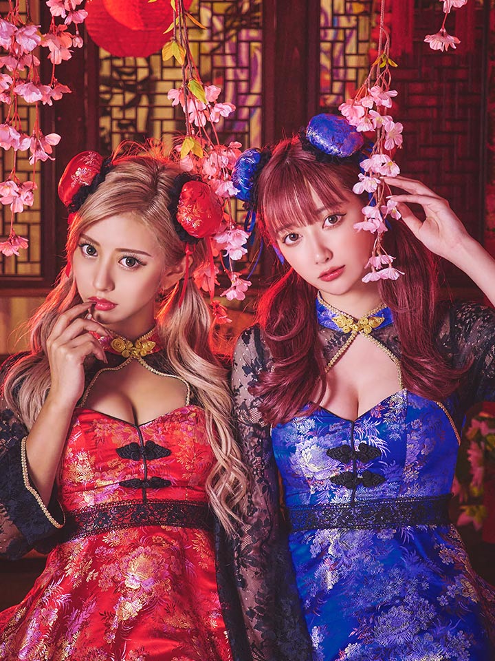 即日発送】フレアチャイナドレスコスプレセット【sugar nineハロウィン