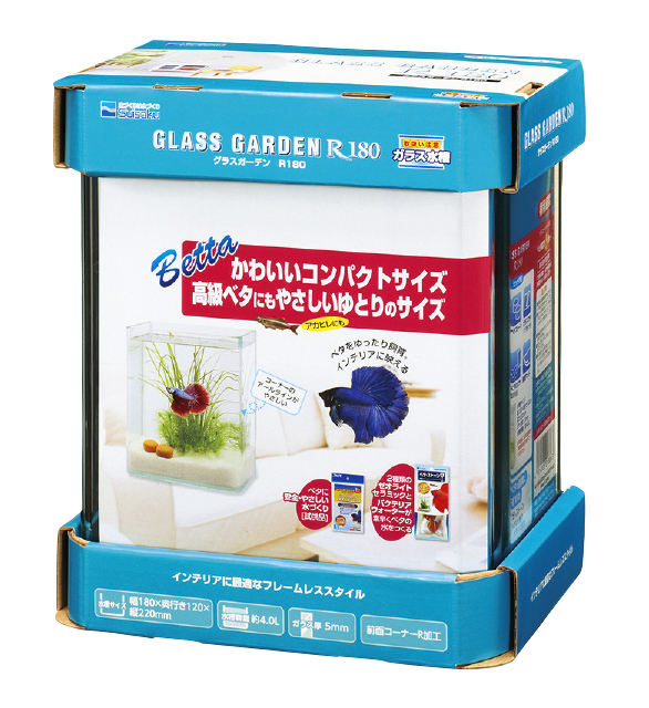 グラスガーデン R180 ベタ飼育セット ｜ 魚づくりは水作り｜水作株式会社