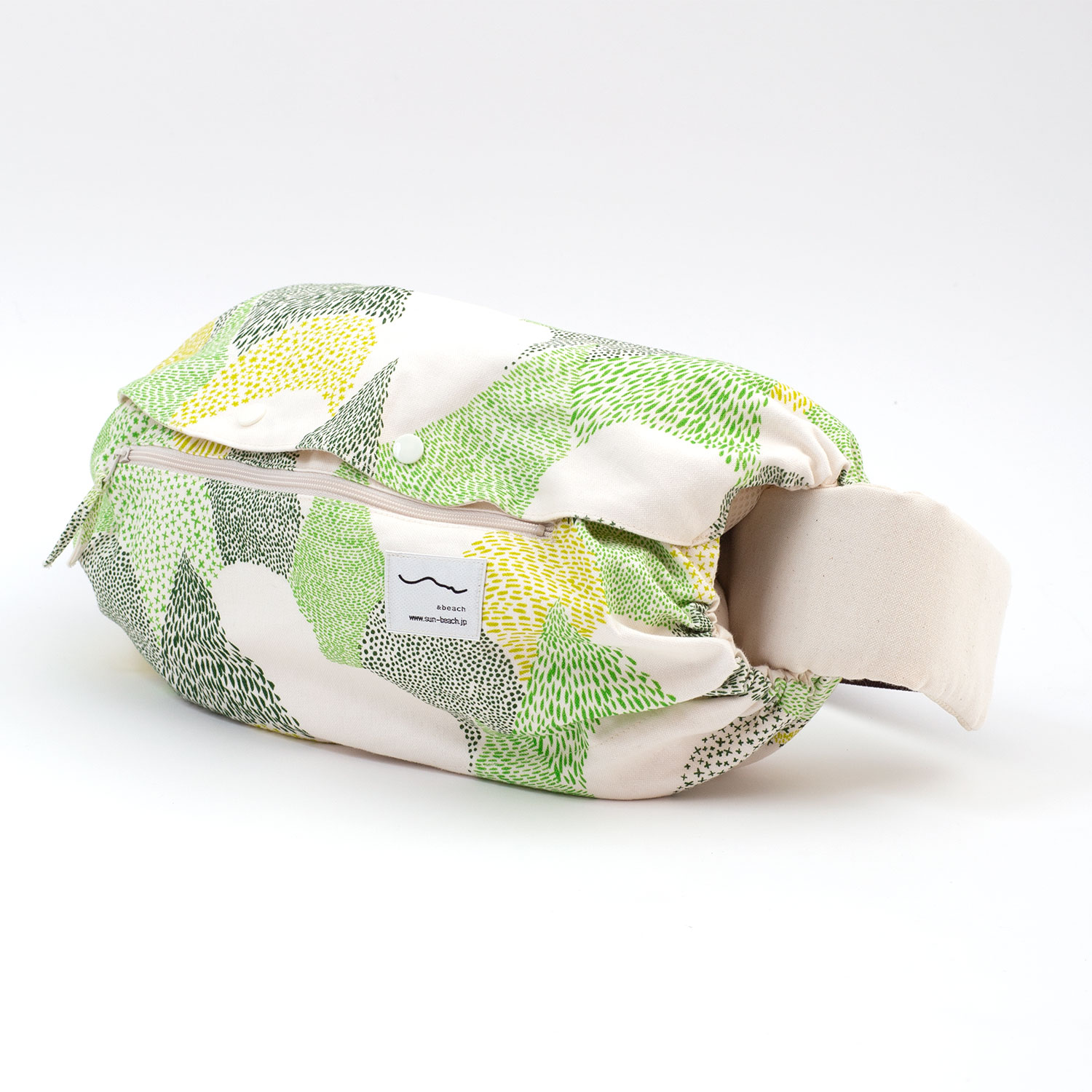 抱っこひも用・収納カバー（ポケット付＆リバーシブル）[sun&beach]