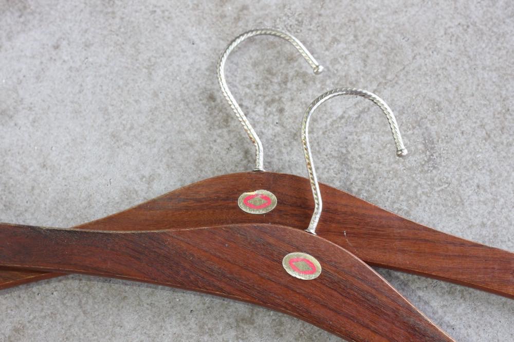 北欧雑貨ヴィンテージ チークハンガー