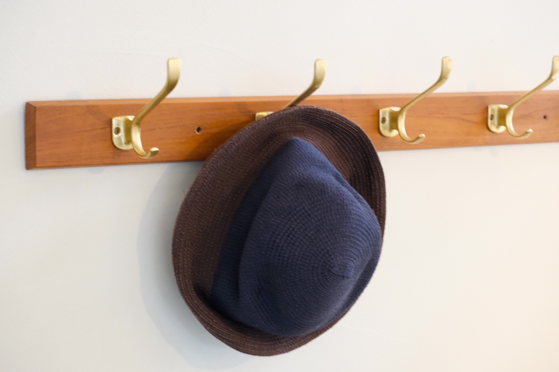 北欧ヴィンテージ雑貨/北欧ビンテージ/チークウォールハンガー/5連フック