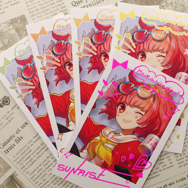 チェキ風デザインのオリジナル印刷カード | 同人誌の印刷・グッズ作成