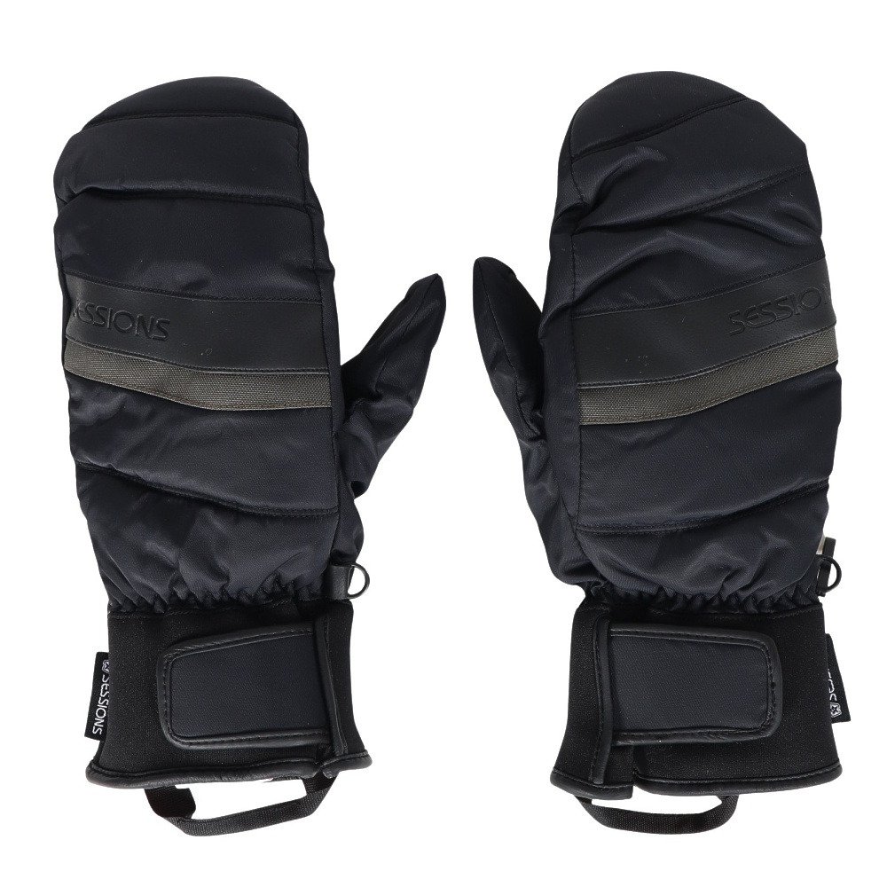 m*e様 黒 レザー キルティング グローブ ミトン Pow Wow Lサイズ m*e様