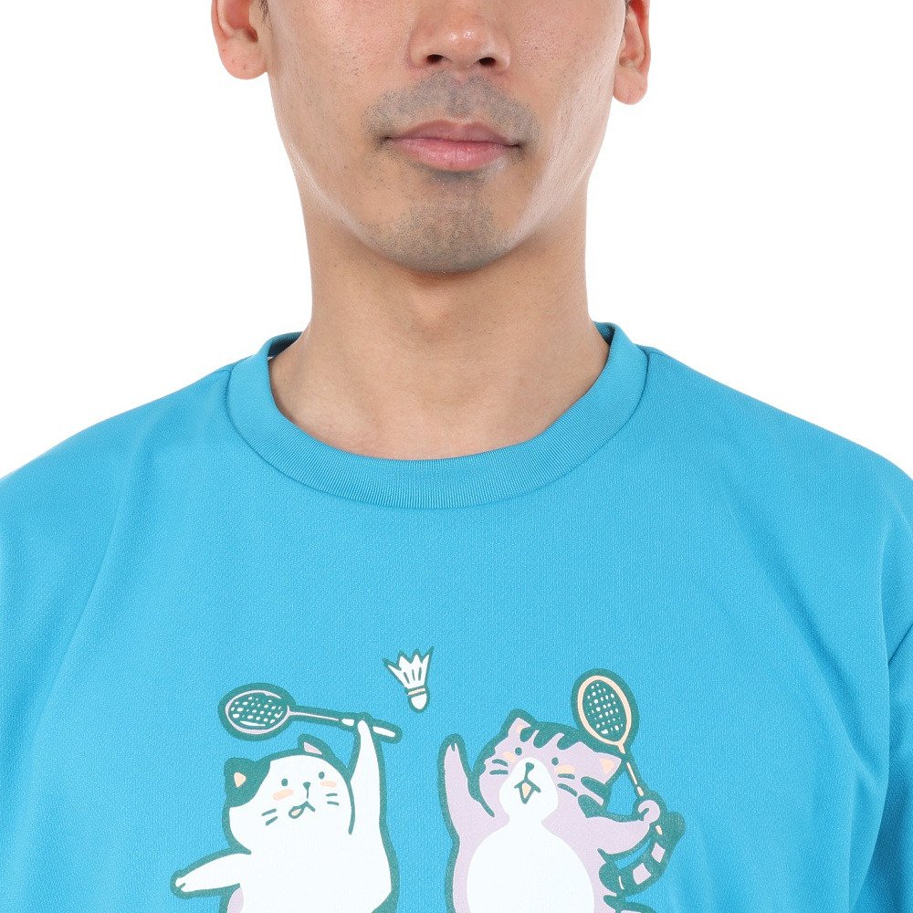 ゴーセン（GOSEN）（メンズ）pochaneco ぽちゃ猫 Tシャツ LLサイズ