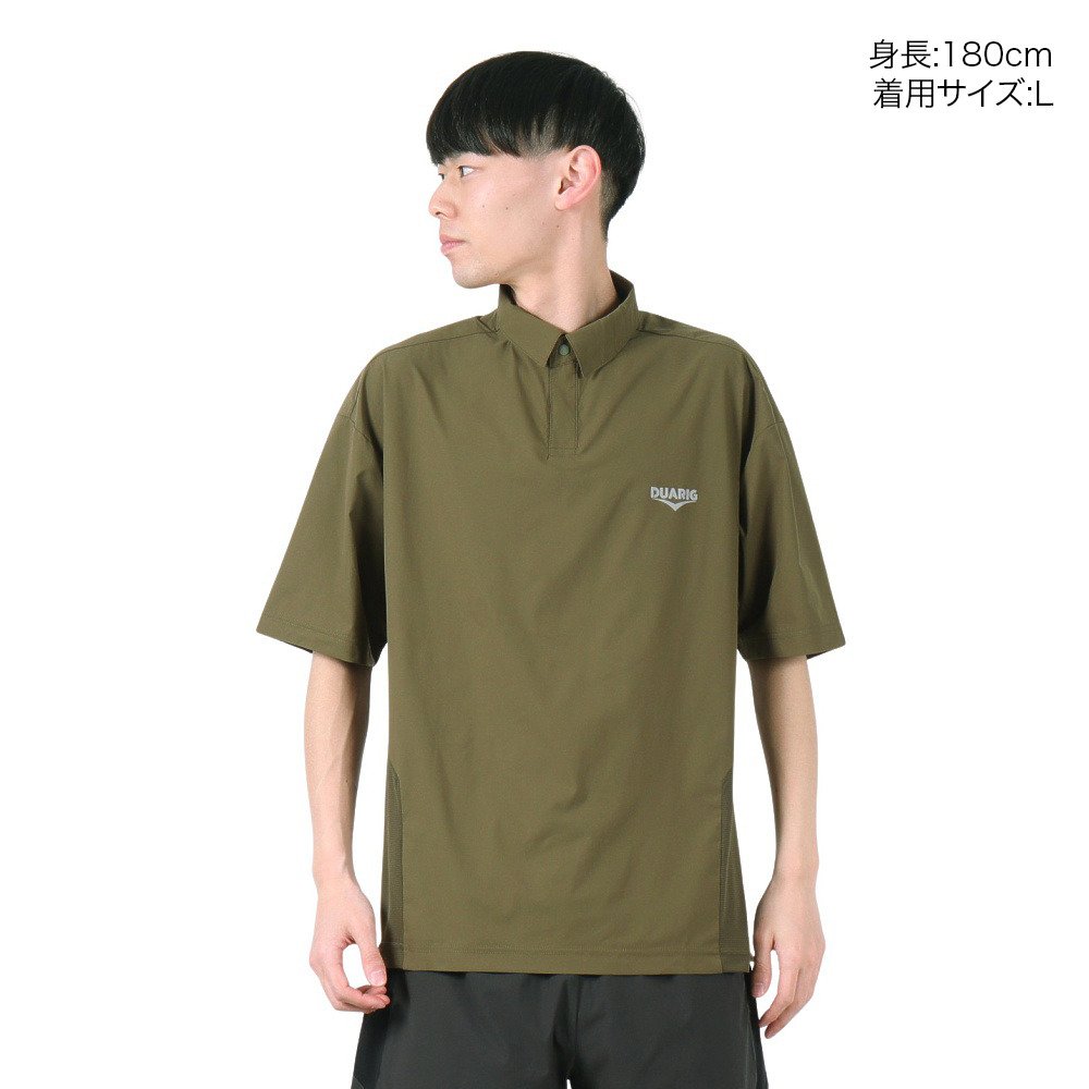 デュアリグ（DUARIG）（メンズ）ドライプラス 15RIP KNIT ポロシャツ